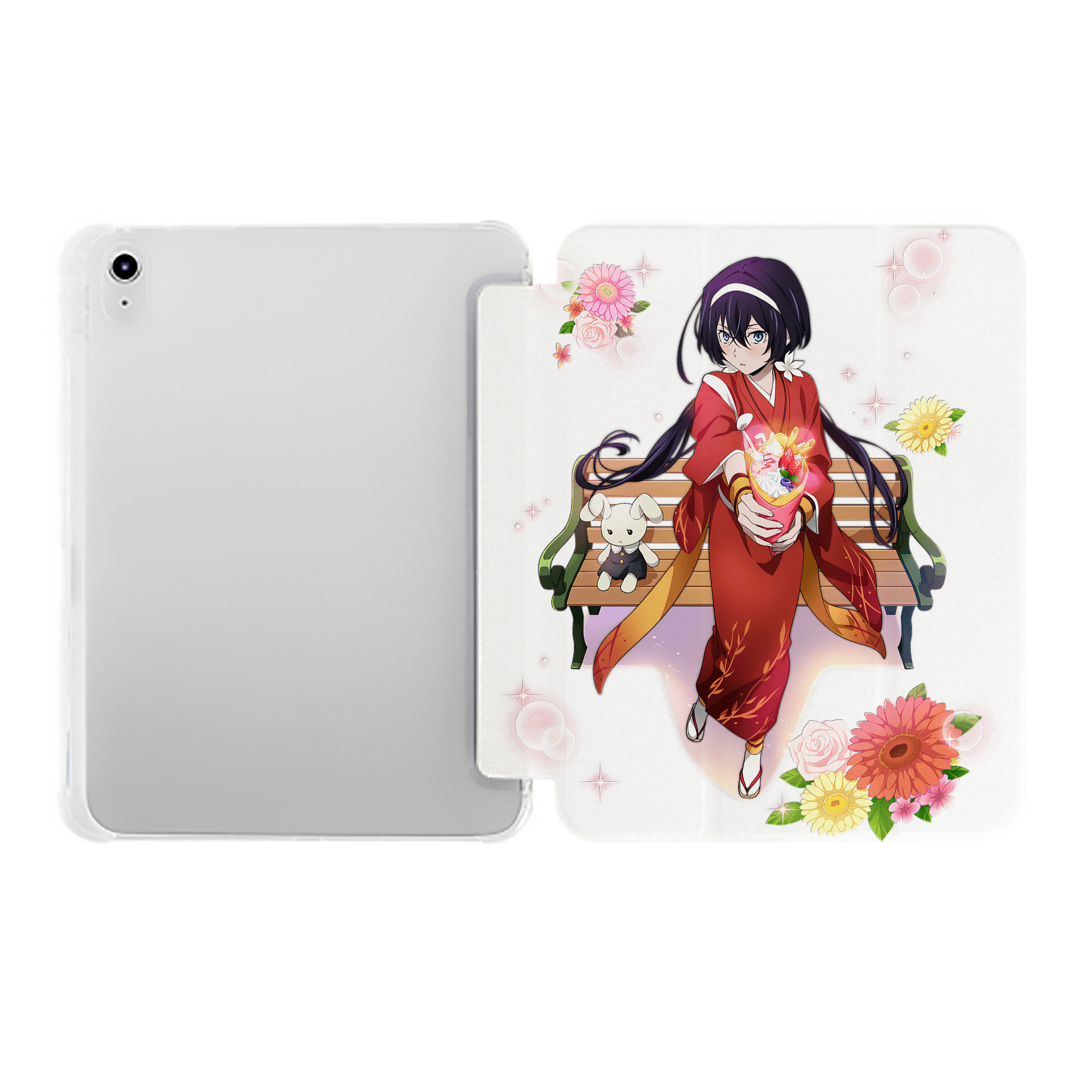 （画像用） 文豪ストレイドッグス Bungo Stray Dogs IPad ケース ペン収納付き 三つ折りスタンド PUレザー×シリコン 対応機種9.5/10.5/10.9インチ